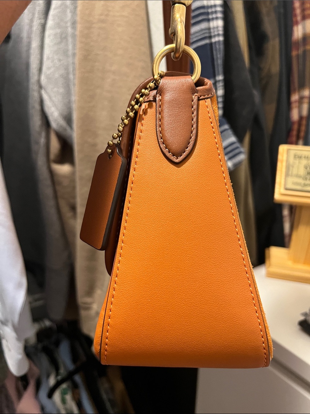 Coach Soft Tabby - Orange Suede - Picture 10 of 11